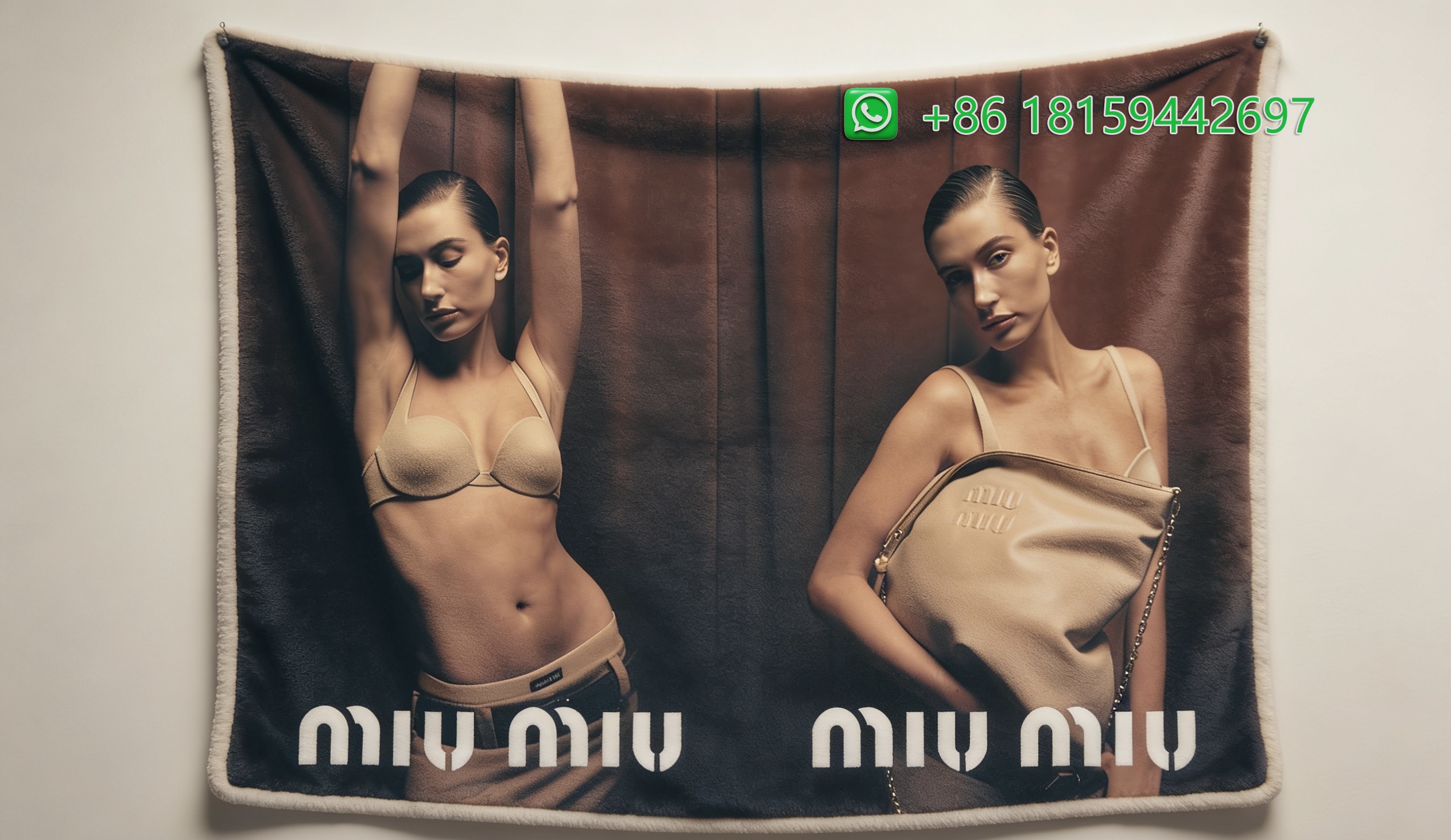 Miumiu Throw Blankets